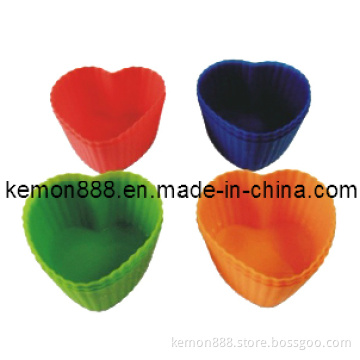 Set of 12PCS Silicon Heart Cupcake Cups